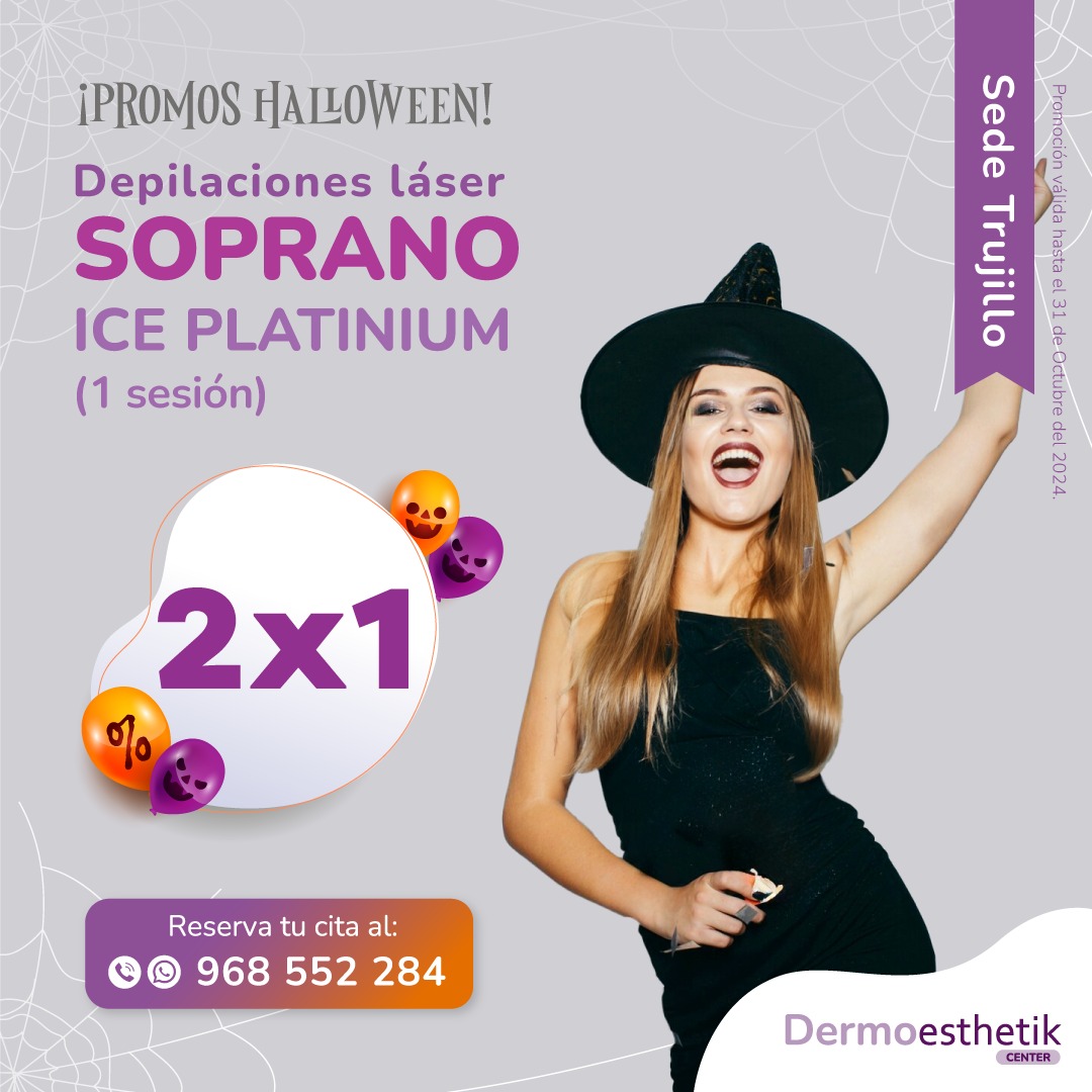 Depilación láser Soprano Ice Platinium 2×1